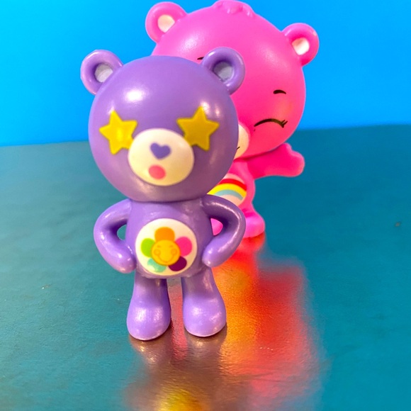 CARE BEARS BUNDLE SURPRISE CARE BEARS CUB 2.25” & 2017 HARMONY CARE BEAR 1.75” - Picture 5 of 11